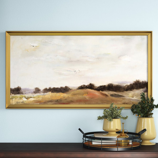 Fields of Gold Picture Frame Print on Canvas